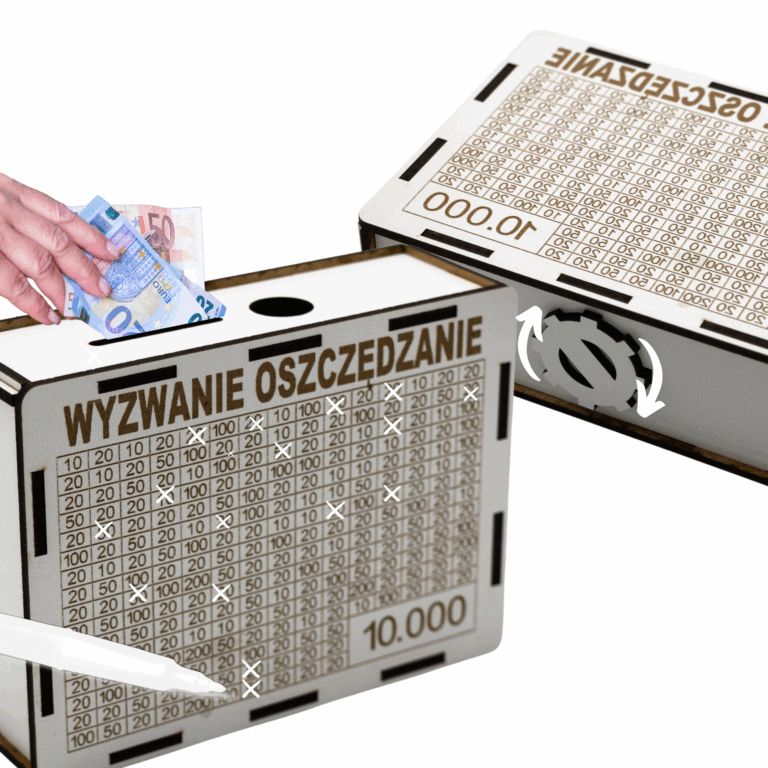 Skarbonka Wyzwanie Oszczędzanie - 10 000 zł