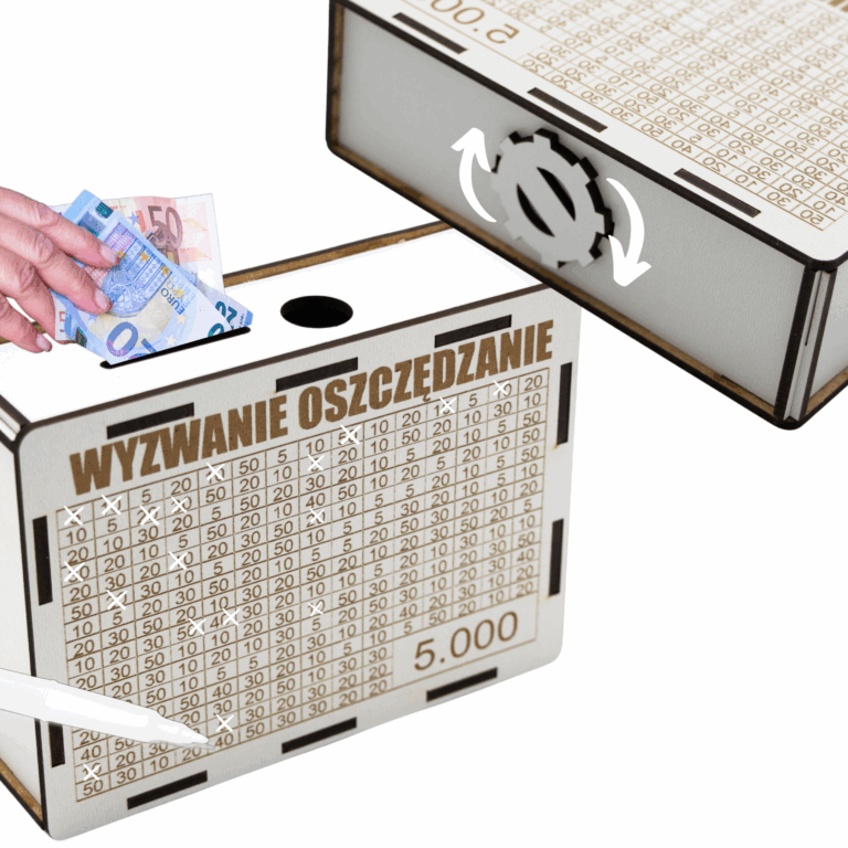 Skarbonka- Wyzwanie oszczędzanie - 5000 zł